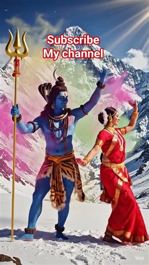 #bholenath #shivji #holi #viral #love #parvati #youtubeshorts #dance #celebration #kailash #shorts
