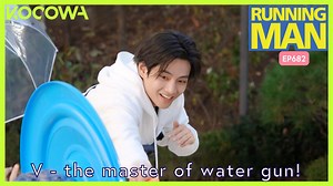 4.1M views · 288K reactions | V: Master of the Water Gun - Turning 'Green Light, Red Light' into a wet and wild battlefield!  Stream the latest episode of #RunningMan on #KOCOWA+!  https://bit.ly/3Ocmiy8 #KOCONUTS #KVariety #kvarietyshow #koreanvarietyshow #koreanshow #YuJaeSeok #YooJaeSuk #haha #SongJiHyo #jeeseokjin #kimjongkook #yangsechan #BTS #V #BTSV #YooSeungHo | KOCOWA | Facebook