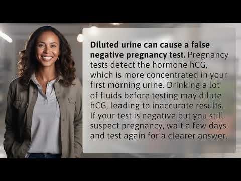 Can Diluted Urine Cause a Negative Pregnancy Test?