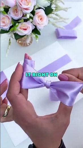 How to Tie a Ribbon on a Gift Box Easily | DIY Bow Hack 🎀