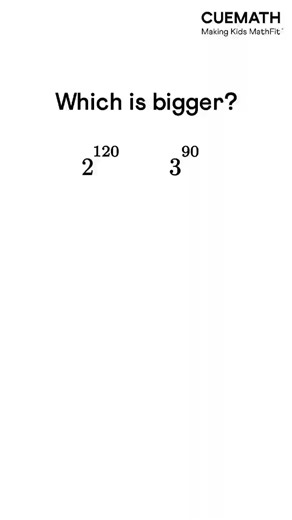 Cuemath on Instagram: "Which number is bigger? 🤔 At first, the two numbers look hard to compare. But using the rules of exponents, we simplify them step by step and see which one is bigger. #math #exponent #arithmetic #numbers #comparison #cuemath #middleschoolmath #middleschoolers"