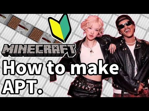 (EASY) How to make "ROSÉ & Bruno Mars - APT." (Minecraft)