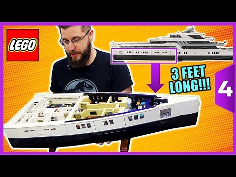 Building a LEGO Super Yacht (PART 4) - Building The Bow - Over 10,000 Parts!