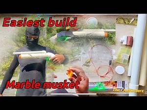 Easy Marble Gun tutorial | toy gun | bird gun