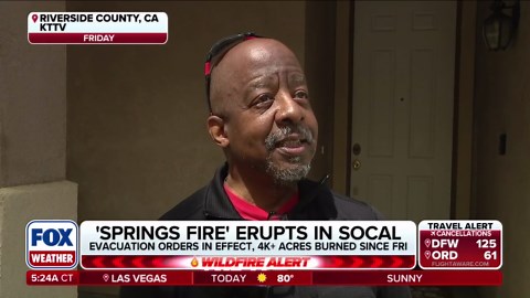 Strong winds assist with explosion of Springs Fire, with evacuation orders in place