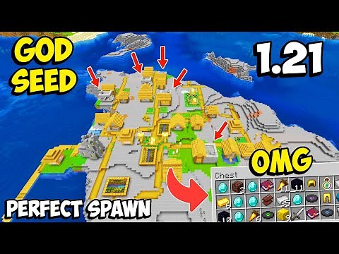 Five Blacksmith Village at Spawn! OP Loot Seed for Minecraft 1.21 Bedrock & PE