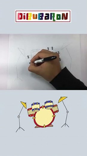 Dibujando una bateria | Dibujos faciles