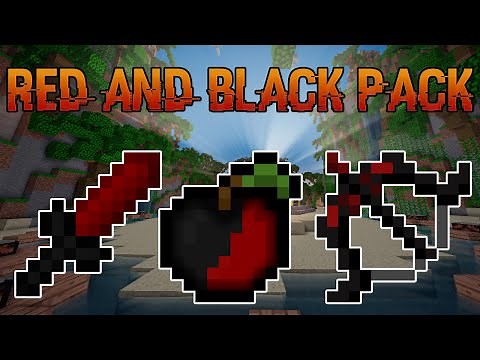 Minecraft PvP Texture Pack - Red and Black Edit [UHC/MCSG] NO LAG / FPS BOOST | Default Edit 1.8