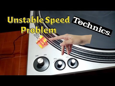 How to fix turntable unstable speed || TECHNICS SL-1300