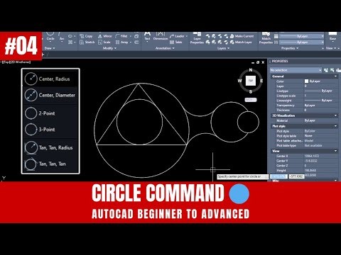 How to Draw Circles in AutoCAD (Circle Command Explained) #04