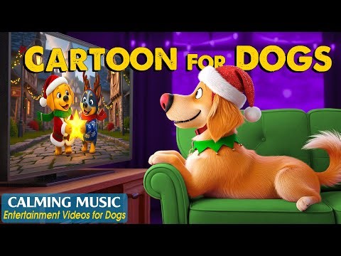 Dog Cartoon: Entertaining & Anti-Anxiety Videos for Dogs Left Home Alone – Dog TV & Relaxing Music