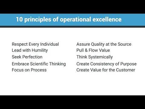 The 10 Principles of Operational Excellence