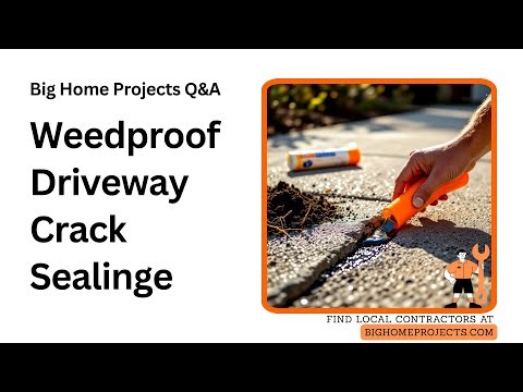 Backer Rod Driveway Sealant Method for Weedproofing