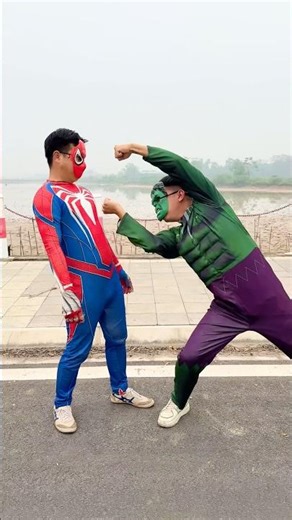 Spiderman and Hulk is Best Friend #shortvideo #marvel #spiderman
