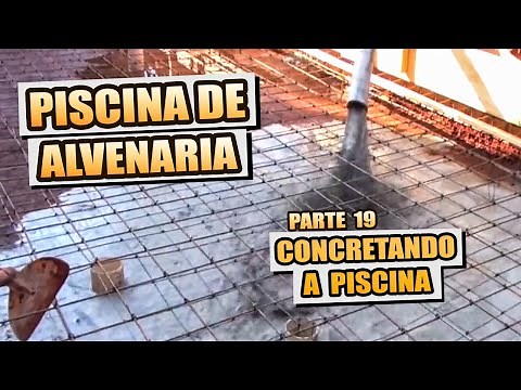 HOW TO MAKE A MASONRY POOL #19 (Concreting the pool)