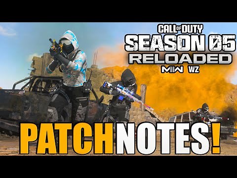Season 5 Reloaded Patch Notes | Warzone Update with New Weapons, Operators, Maps, and More!