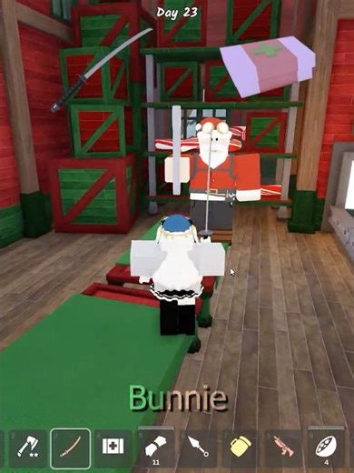 Katana VS Impostor Santa🎅 #99nightintheforest #roblox