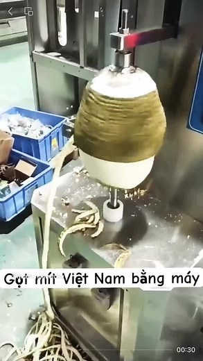 Cận cảnh Gọt mít Việt Nam bằng máy #nhanongmientay #gotmitthai #gotmit #shorts