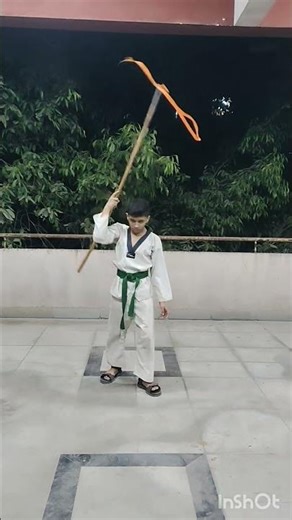 Single Hand Spin and Jump Combo #shorts #lathikathi #selfdefense #martialarts #fitness #training #yt