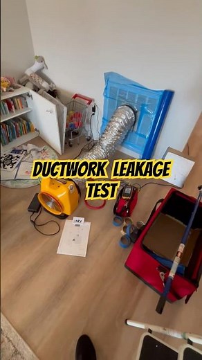 Ductwork leakage test. How to test ducts for leaks #ductwork #leaks Air leaks