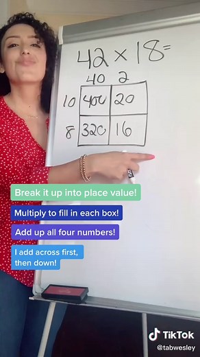 Area Model Multiplication of 2-Digit Numbers