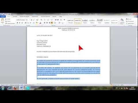 COMO REALIZAR UNA CARTA COMERCIAL