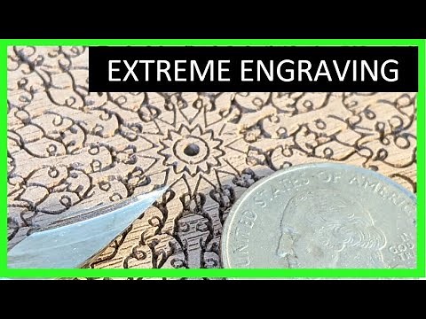 CNC Router EXTREME DETAIL Engraving w/ V-bit on BobsCNC CNC Router