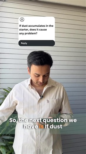 Dust in starter causing motor problems?