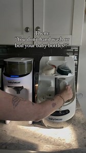 "✨ @babybrezza is literally a life saver for us formula moms! The Baby Brezza Formula Pro makes a bottle within seconds WITH warm water and the Bottle Washer Pro sanitizes bottles and sippy cups without needing to scrub them first." #babybrezza | Baby Brezza, USA