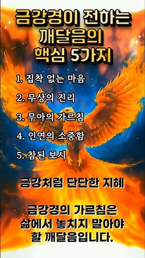 금강경이 가르치는 깨달음의 핵심 5가지♡영인스님 독송 금강경