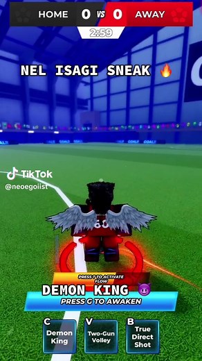 Nel Isagi: Demon King Showcase in Blue Lock Rivals