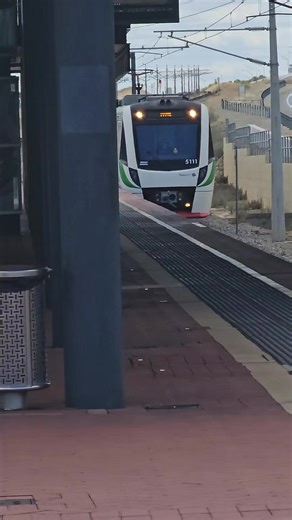 B series arriving at Clarkson station from nowergup depo with a little horn #fyp #foryou #foryoupage #transperth #train