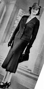 1930s Knitting Patterns PDF: Spool Cotton Co. Suits, Dresses (34-38" Bust) - Etsy Italia