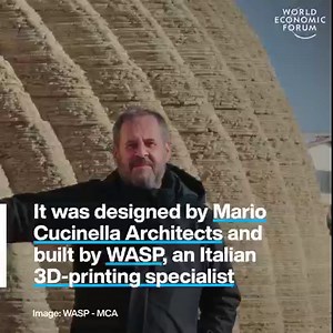 Ground-breaking innovation. 🔎 Learn more about 3D printed homes: https://wef.ch/3lwzVrB | World Economic Forum