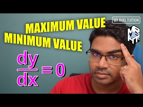 Maximum and Minimum Values // Differentiation // With Examples and Practice Questions