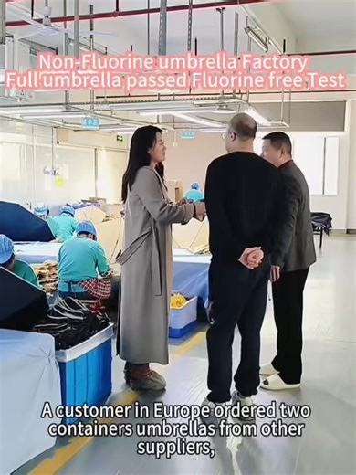 Fluoride free umbrella, yes we do. Welcome to contact us for fluoride free umbrellas project. We are the only umbrella factory passed the whole umbrella flouride-free test. #fluoride free umbrella #Europe #2027EU requirements #EN 17681-1:2025 - C0 PFCAs PFOS PFOA PFHxS PFHxA POP Regulation (EU) 2019/1021 REACH Annex XVII, entry 68 REACH Annex XVII, entry 79 EN 17681-1 #non-fluorideumbrellafactory #umbrellafactory #highqualitymanufacturer