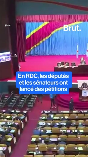 🇨🇩 En RDC, des députés et des sénateurs ont lancé des pétitions pour destituer les présidents de ces instances, qu'ils accusent de "blocage du contrôle parlementaire" et de "manque de transparence". On t’en dit plus." | Brut Afrique