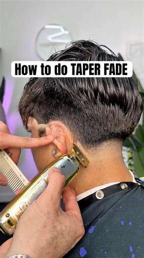 How to do blowout taper #barber #haircut