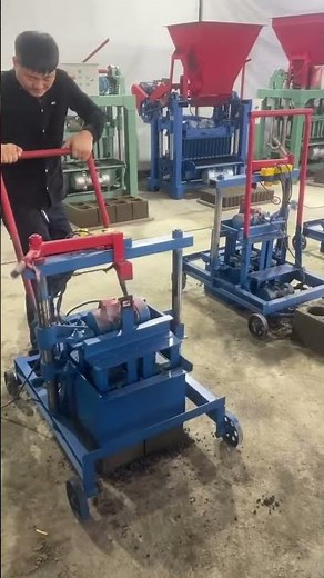 small manual Egg Laying Mobile Hollow Solid Brick Block Making Machine for sale #buildings #blocks
