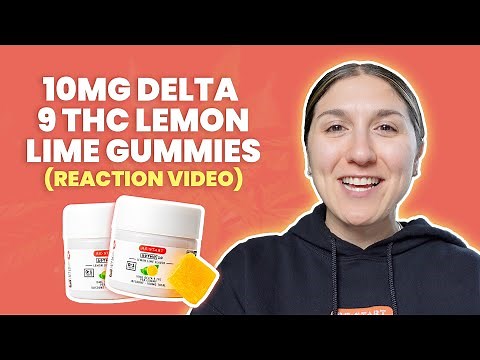 10mg Delta 9 THC Lemon Lime Gummies: Reaction Video
