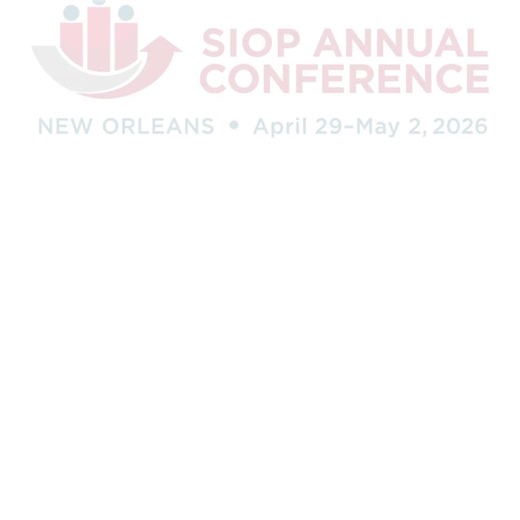 Registration for the 41st Annual SIOP Conference is now open! Join us in New Orleans April 29 - May 2, 2026 to to take a deep dive into cutting-edge research, educational content, and discussions about the science and practice of I-O psychology, including: • more than 400 educational sessions and more than 600 posters; • 10 Preconference Workshops, four Consortia, five Research Community Forums, and six Friday Seminars to further enhance your conference experience and provide additional learning