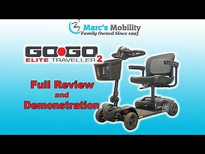 GoGo Elite Traveller 2 Review and Demonstration 4Wheel - Portable Lightweight Mobility Scooter Go-Go