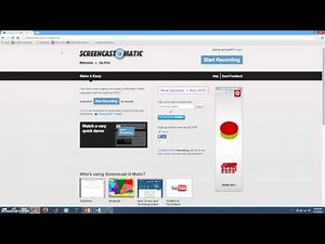 How to use Screencast-O-Matic (Part 1)