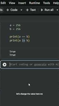 How == and is works in python #python #shorts #fyp