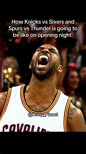 OPENING NIGHT IS PEAK 😦🔥 #nbabasketball #newyorkknicks #sanantoniospurs #hoopplanet