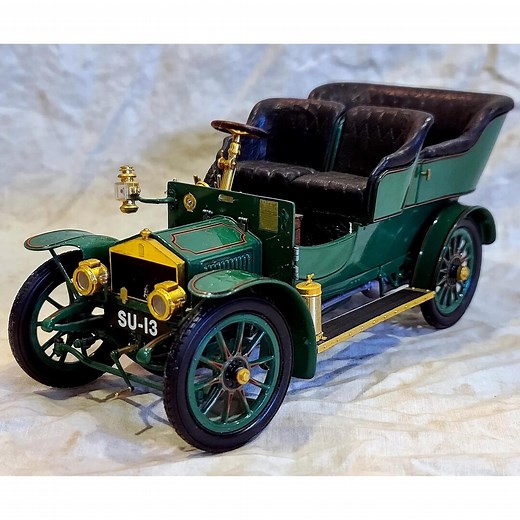 1905 Rolls-royce Open Top Diecast Model 1:16 Scale by the Franklin Mint Steering, Gold Plated Accents, Hinged Seat, Opening Hood Crank Start - Etsy