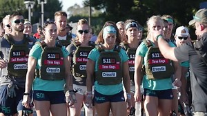Team Murph at the 2016 Reebok CrossFit Games: 1800-meter run with litter 100 Worm presses 300 chest-to-bar pull-ups 100 Worm squats 1800-meter run with litter | The CrossFit Games