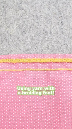 The creative possibilities using a braiding foot are endless! #sewingtiktok #sewingtechniques #sewingtutorials | Sewing Parts Online