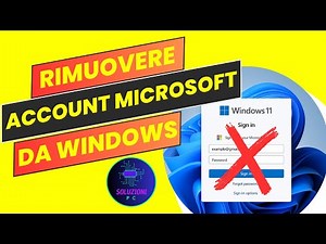 Rimuovere un account Microsoft da Windows 11