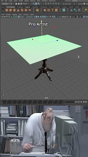 Noob vs Pro artist 3D Create a Table cloth in Maya #mayatutorial #maya3d #shorts